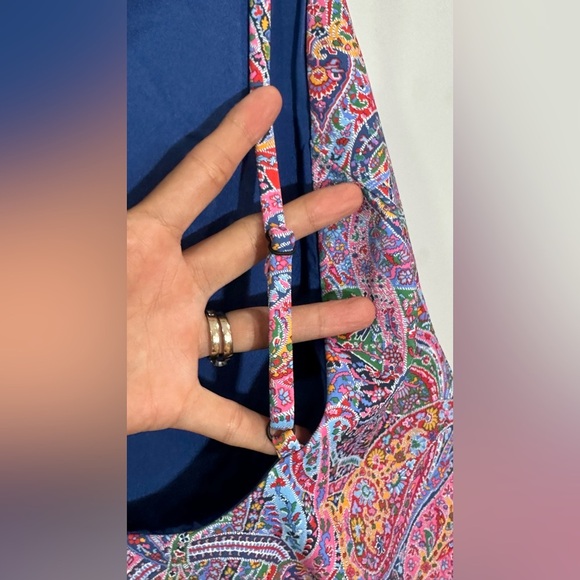 NWT Onia Juliette One Piece Liberty Paisley Lavender Multi Swimsuit Large - Picture 7 of 10